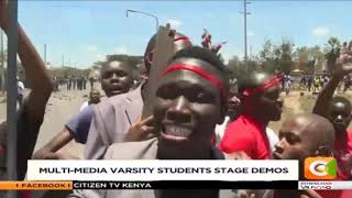 Multi Media University students strikes CitizenBriefs [upl. by Yoral]