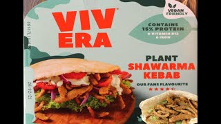 VEGAN KEBAB  SHAWARMA KEBAB  VIVERA  MEAT FREE  Food Review [upl. by Berns]