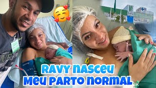 NASCIMENTO DO RAVY  MEU PARTO NORMAL DE 41 HORAS  MUITAS COMPLICAÇÕES [upl. by Kirkwood]