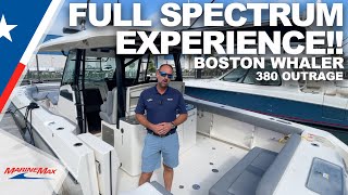 2024 Boston Whaler 380 Outrage Walkthrough  MarineMax Houston [upl. by Otreblada757]