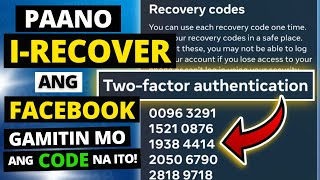 HOW TO RECOVER FACEBOOK ACCOUNT WITHOUT EMAIL AND PHONE NUMBER TWO FACTOR AUTHENTICATION CODE [upl. by Nanreit]