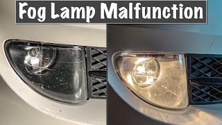 Bmw Fog Lamp Failure  Easy Diy [upl. by Anaxor]