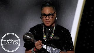 Dawn Staley accepts the Jimmy V Award for Perseverance  2024 ESPYS [upl. by Auoh180]