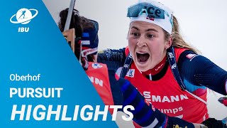 World Cup 2324 Oberhof Women Pursuit Highlights [upl. by Oriane]