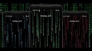 Matrix Live Wallpaper for Android [upl. by Ahsei]