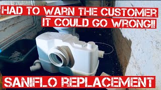 SANIFLO REPLACEMENT How to fit a MACERATOR Plumbing how to Uk [upl. by Kubiak]