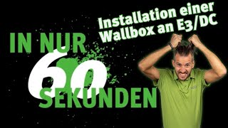 Zeitraffer Wallbox an E3DC installieren [upl. by Yerhpmuh]