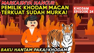 KEMARAHAN KETUA KING TIGER AKIBAT MARKAS UTAMA DISERANG KHODAM EPISODE 24  ANIMASI SEKOLAH [upl. by Ahsitniuq99]