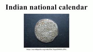 Indian national calendar [upl. by Nymassej]