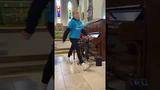 ‘Whole again’ Atomic Kitten cover in part cover piano Shalford fete [upl. by Riccardo]