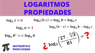 Propiedades de los Logaritmos  Calcular utilizando propiedades [upl. by Esenaj]