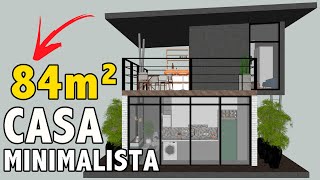 CASA PEQUENA SIMPLES COM 1 SUÍTE  84M² [upl. by Aivek]