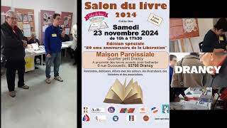 INTERVENTIONS DRANCY SALON DU LIVRE MÉMOIRE 23112024 [upl. by Davidson294]