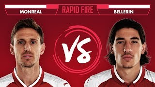 WHOS YOUR FAVOURITE WWE WRESTLER  Rapid Fire with Bellerin amp Monreal [upl. by Itirahc232]