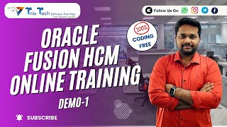 Oracle Fusion HCM Cloud Online Training Oracle Fusion Cloud HCM Training Oracle HCM Course Demo1 [upl. by Nylcoj]