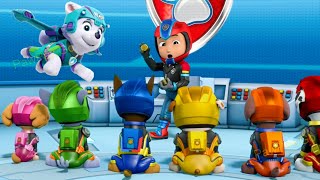 Paw Patrol Mighty Pups Save Adventure Bay  Everest Charged Super Heroic Mission Nick Jr HD [upl. by Serle]