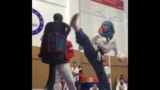 Murat SARIKUŞ  With Kübra DAĞLI  Great Taekwondo Kicks  2017 [upl. by Eedahs597]