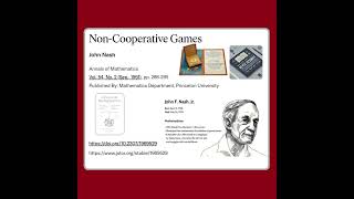 NonCooperative Games Nash 1951  Weekend Classics [upl. by Hanoj]