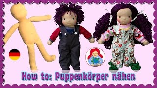 DIY  Nähanleitung Waldorf Puppenkörper  Sami Doll Tutorials [upl. by Erasme992]