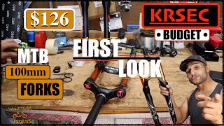 KRSEC 100mm Budget Fork with Rebound [upl. by Elletnahs534]