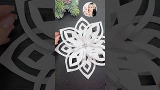 WoW ❄️ Easy Paper Christmas Decorations 2024 Snowflake [upl. by Nancie]