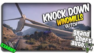 GTA 5 Wind Turbine GLITCH quotKNOCK DOWN Windmills in GTA 5 Onlinequot GTA 5 Glitches [upl. by Leumas]