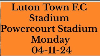 Luton Town FC New Stadium Powercourt Stadium Monday 041124 [upl. by Icart]