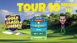 Golf Clash tips Hole 9  Par 5 The Oasis  Club Oceania Tour 10  GUIDETUTORIAL [upl. by Ellenaej338]