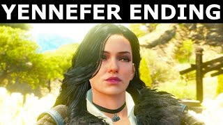 The Witcher 3 Blood and Wine  Yennefer Romance Epilogue  Yennefer Visits Geralts Home Ending [upl. by Huff]