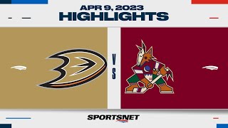 NHL Highlights  Ducks vs Coyotes  April 8 2023 [upl. by Ybbob443]