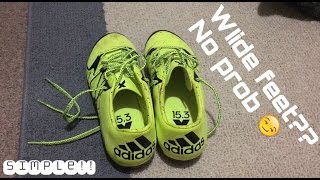 HOW TO LACE UP SHOES FOR WIDE FEET  Balkan Boys [upl. by Repard924]