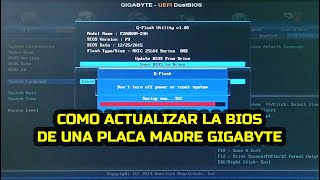 Cómo actualizar la BIOS de una placa madre GIGABYTE [upl. by Quincey]