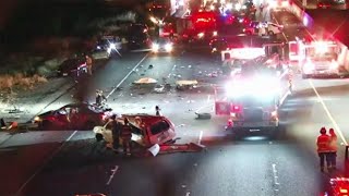 Fatal Freeway Crash Closes NB Lanes on I880 in Fremont [upl. by Doreen]