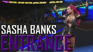 WWE 2K17 Sasha Banks Entrance [upl. by Aznaed]