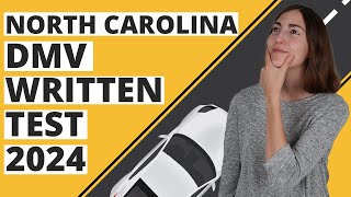 North Carolina DMV Written Test 2024 60 Questions with Explained Answers [upl. by Dlorrej]