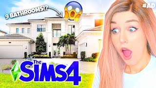 I Built an ACTUAL REAL LIFE MANSION in The Sims 4 [upl. by Alyks]