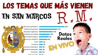 🔴 Temas mas frecuentes en examen de admision San Marcos 2024 💪 Razonamiento Matemático ESTE VIDEO [upl. by Pebrook]