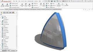 Surface Modeling Beginners Study  SolidWorks Tutorials [upl. by D'Arcy]