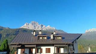 Pelmo sunny CanciaBorca Cadore II Veneto Italy 221024 sunny autumn dolomites church [upl. by Urita]