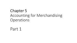 Principles in Financial Accounting Chapter 5 Part 1 [upl. by Laural]