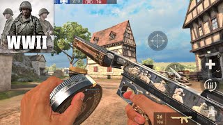 WORLD WAR HEROES WW2 FPS  ANDROID GAMEPLAY [upl. by Amadeo]