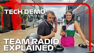 How Do F1 Teams Communicate Over A Race Weekend Albert Fabrega’s F1 TV Tech Demo  Cryptocom [upl. by Bartolemo]