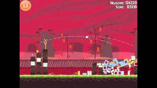 Angry Birds Seasons Year of the Dragon 110 Walkthrough 2012 3 Star [upl. by Eleets]