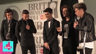 One Direction interview  BRIT Awards 2014 [upl. by Ahseei]