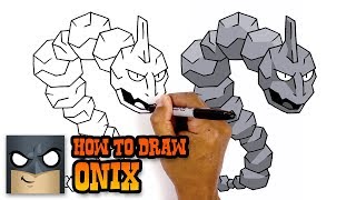 Pokemon  How to Draw Onix Art Tutorial [upl. by Jarib]