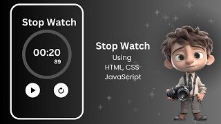 Build a Digital Stopwatch  HTML CSS amp JavaScript Tutorial [upl. by Oisangi]