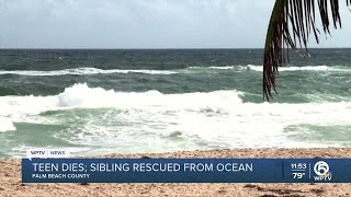 15yearold drowns in rough seas at Gulfstream Park [upl. by Tsan]