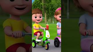 quotThe Scooter Race Adventurequot nursery rhymes for babies  kids song children songhappy song [upl. by Giarla340]