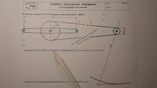 Drehmoment  Aufgaben  Blatt 6 [upl. by Noiek]