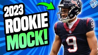 2023 Dynasty Rookie Mock Draft With Landing Spots  Dynasty Fantasy Football 2023 [upl. by Aikam]